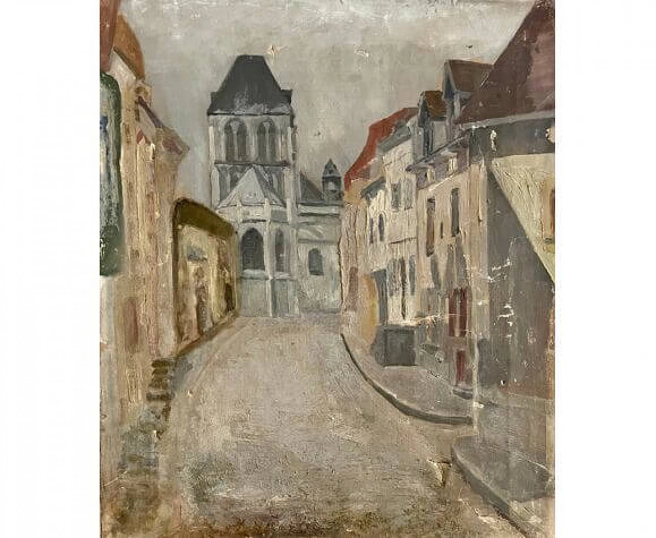 Impressionist painting of a Parisian street view, oil on canvas, late 19th century 5