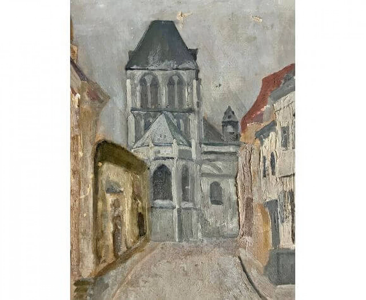 Impressionist painting of a Parisian street view, oil on canvas, late 19th century 6