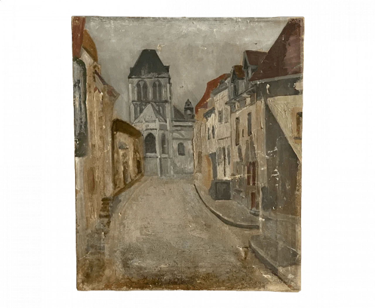 Impressionist painting of a Parisian street view, oil on canvas, late 19th century 10