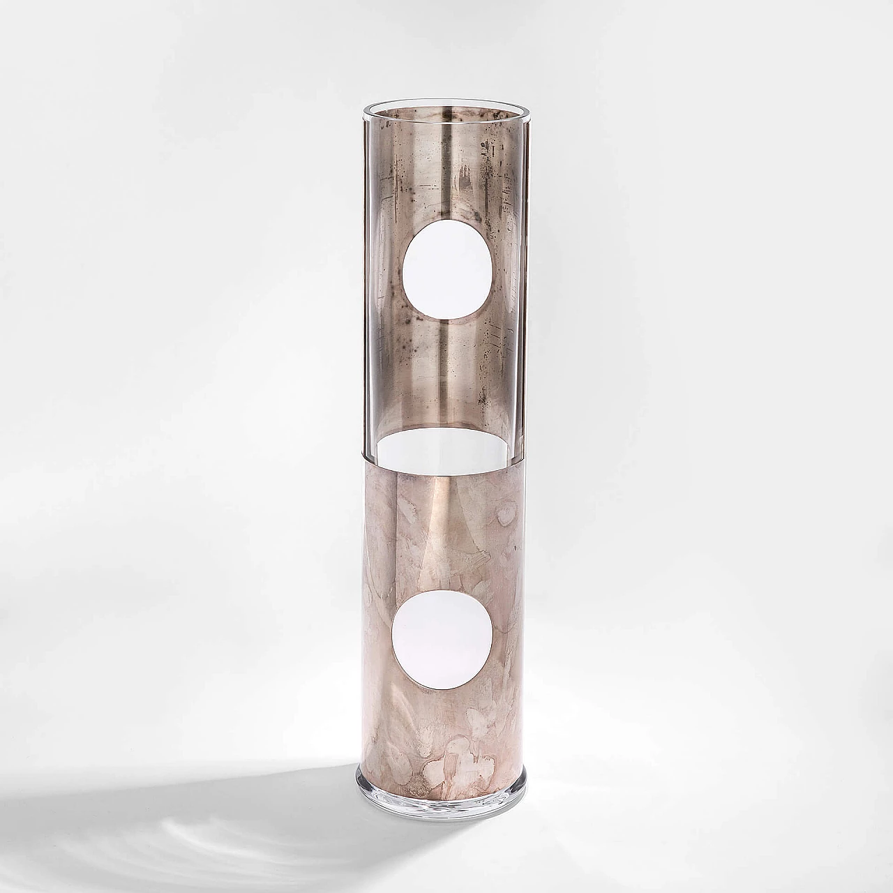 Glass and silvered metal vase by Lino Sabattini, 1970s 2