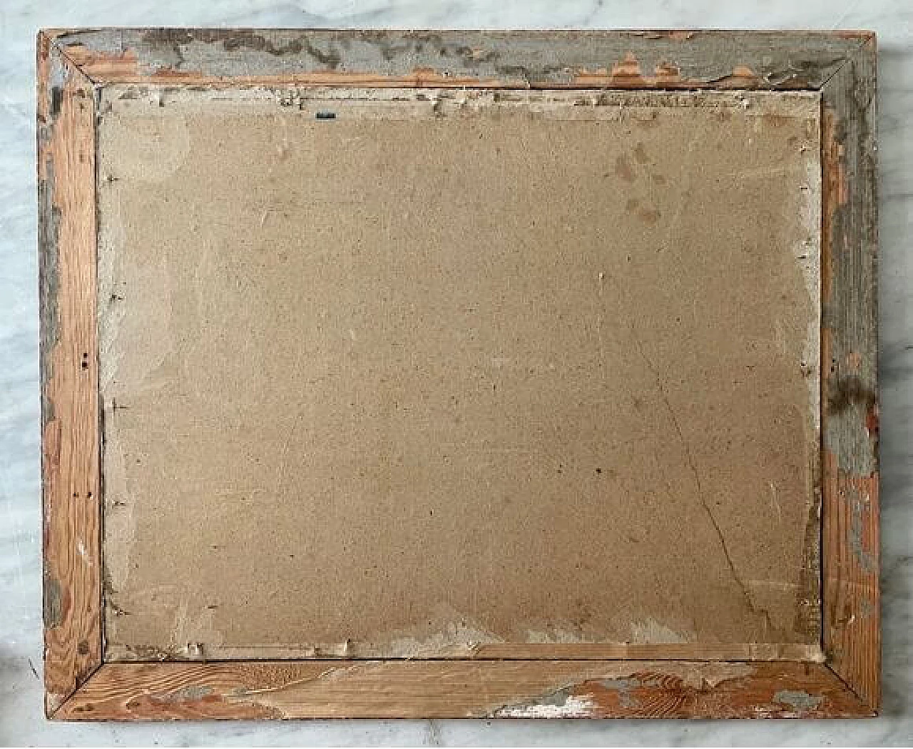 Acquerello raffigurante cherubino e nudo di giovane donna, anni '10 10