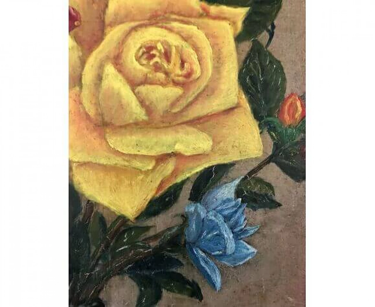 Painting depicting a bouquet of wild flowers, oil on canvas, 1969 5