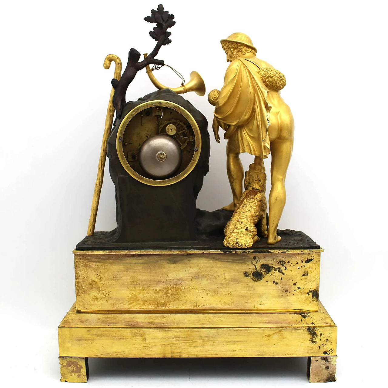 Gilded bronze Empire pendulum clock, early 19th century 6