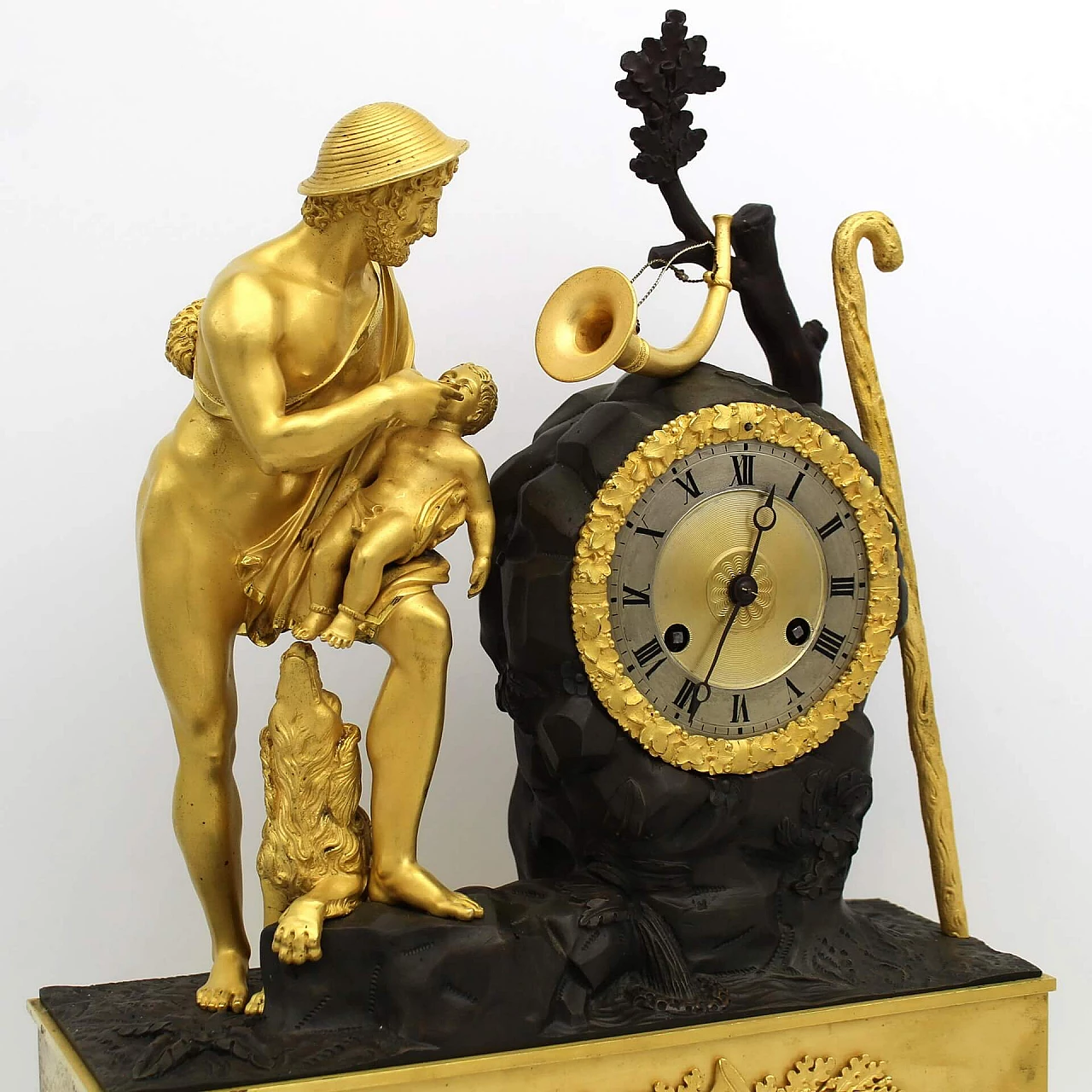 Gilded bronze Empire pendulum clock, early 19th century 7