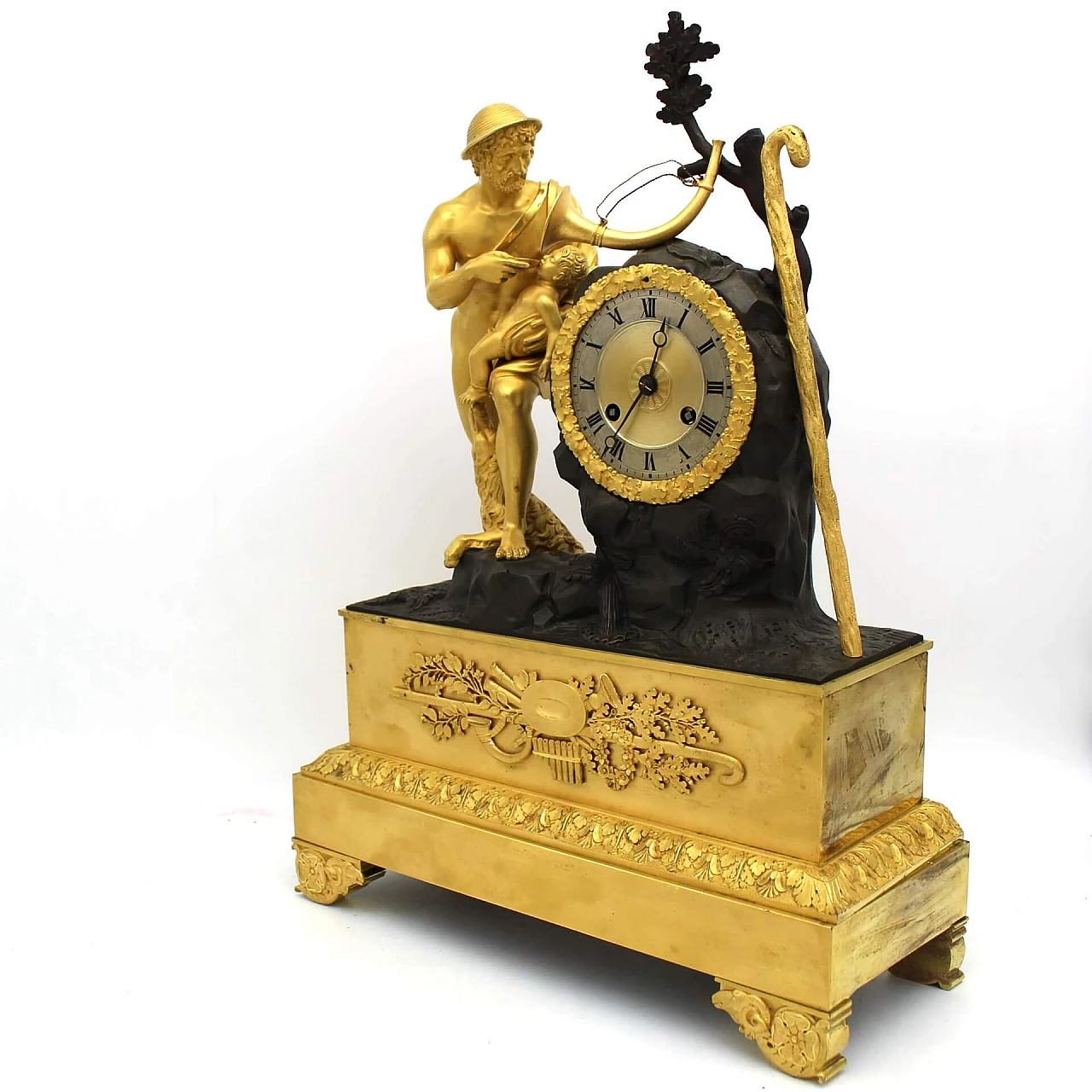 Gilded bronze Empire pendulum clock, early 19th century 9