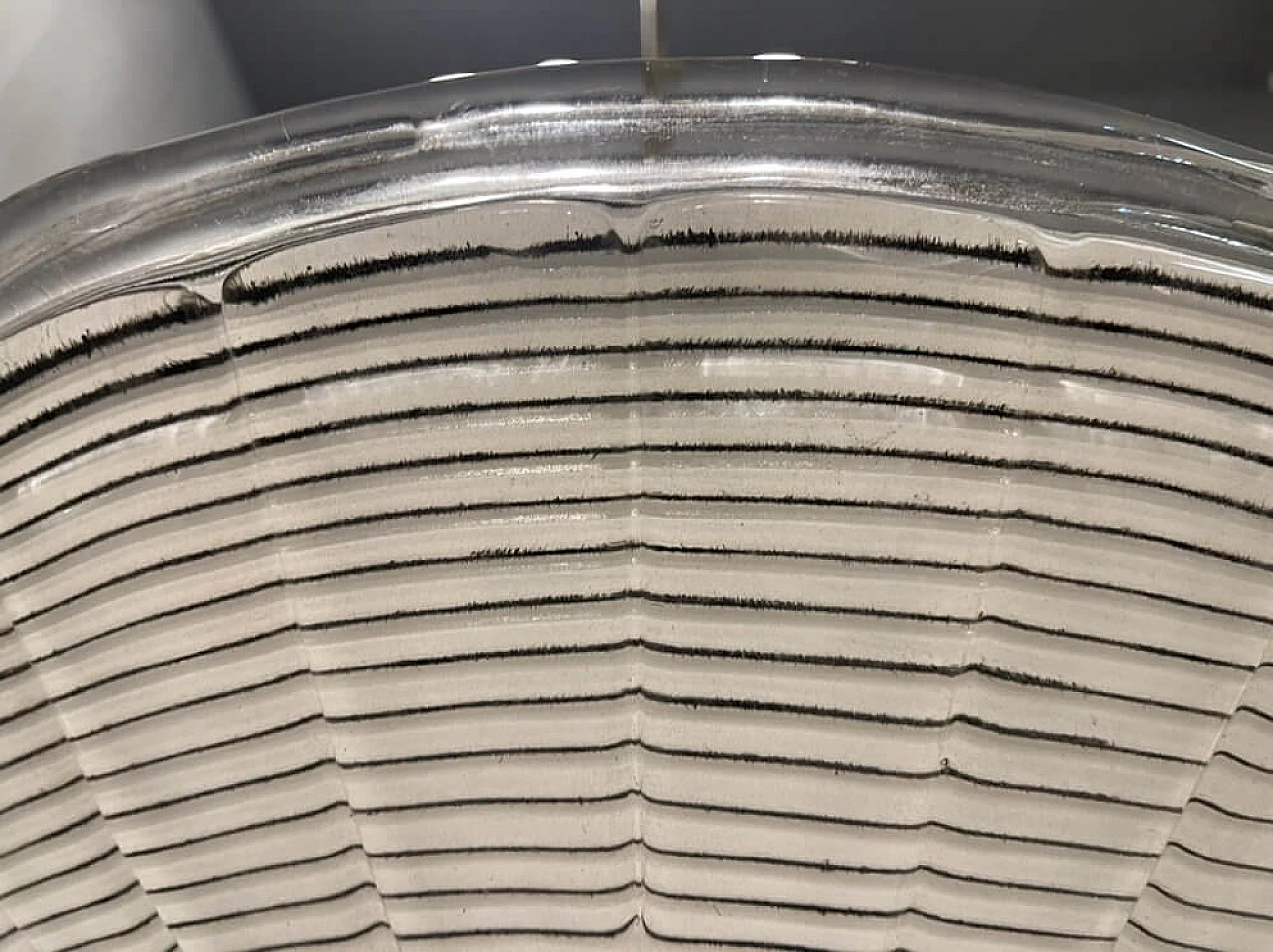 Lampadario in vetro di Murano e metallo dorato, anni '80 6