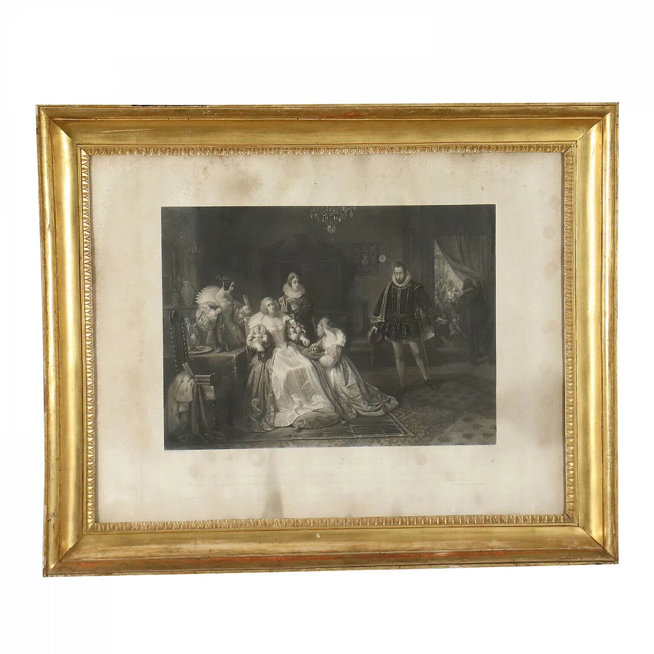 Empire gilded wood frame, 19th century 1