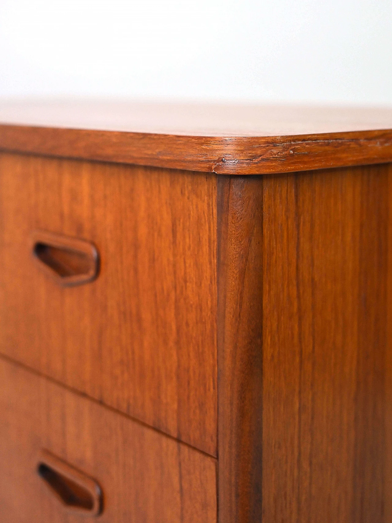 Scandinavian teak dresser with four drawers, 1960s 5