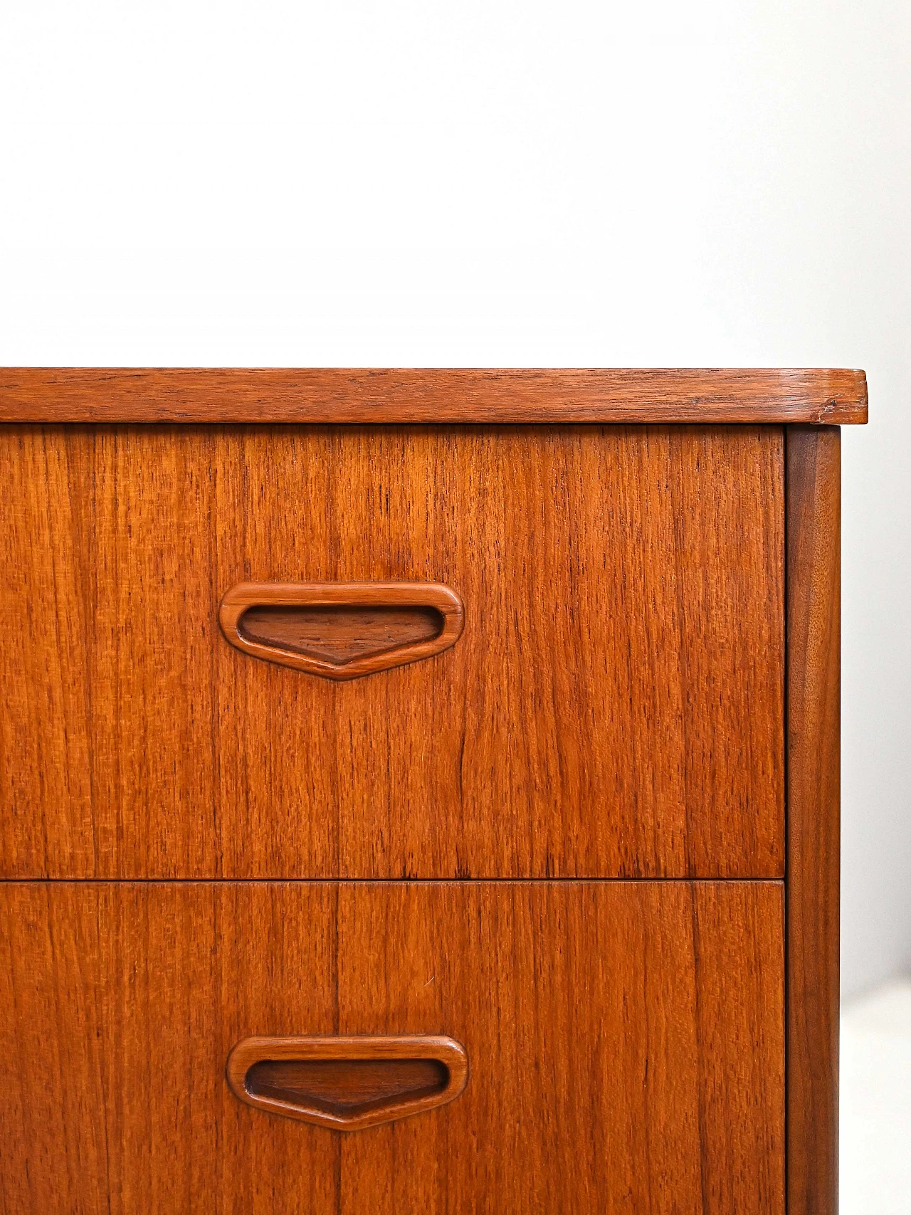 Scandinavian teak dresser with four drawers, 1960s 6