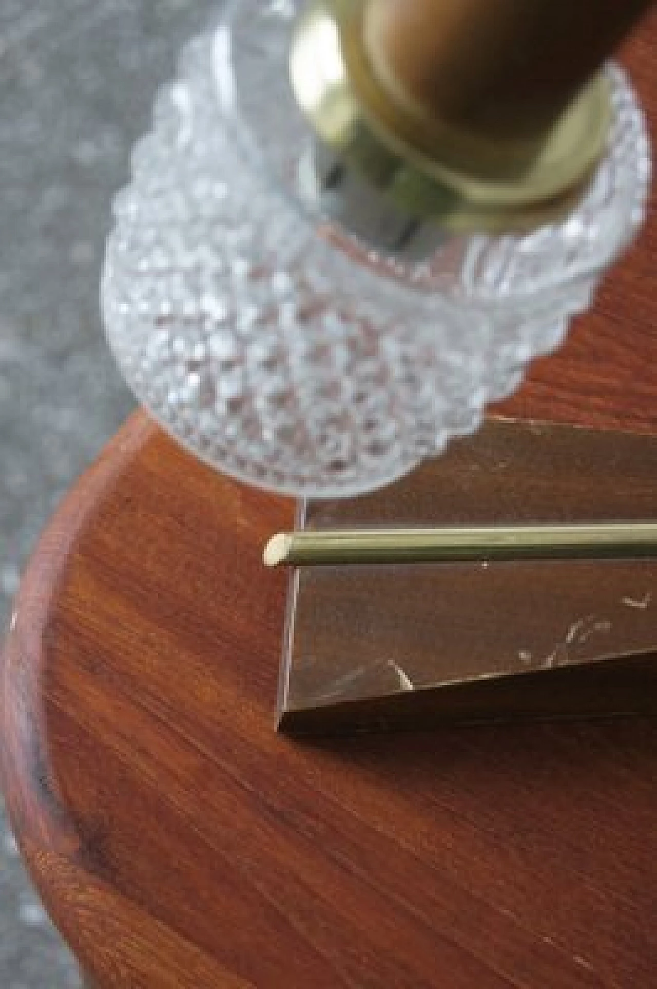 Teak and brass table lamp by Temde, 1960s 3