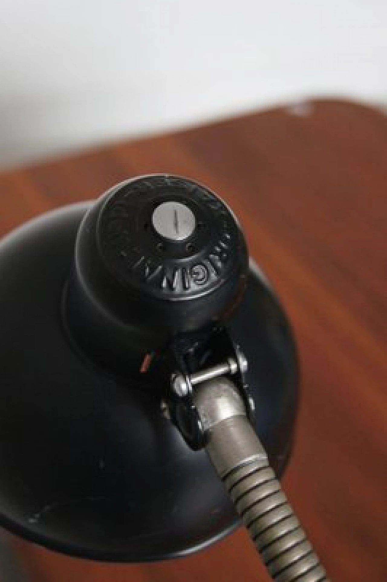 Black Bauhaus table lamp by Christian Dell for Kaiser Leuchten, 1950s 5