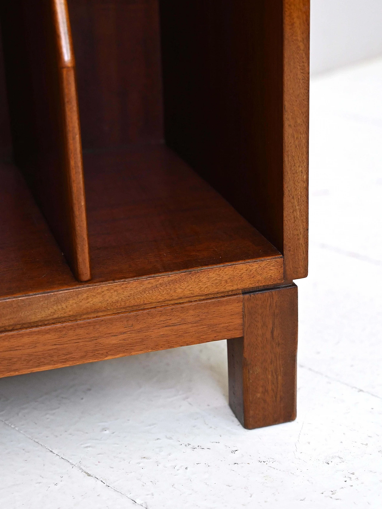 Scandinavian wood cabinet with horizontal and vertical spaces, 1960s 6