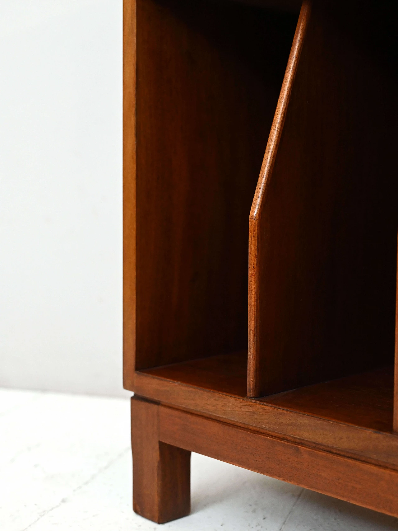 Scandinavian wood cabinet with horizontal and vertical spaces, 1960s 8