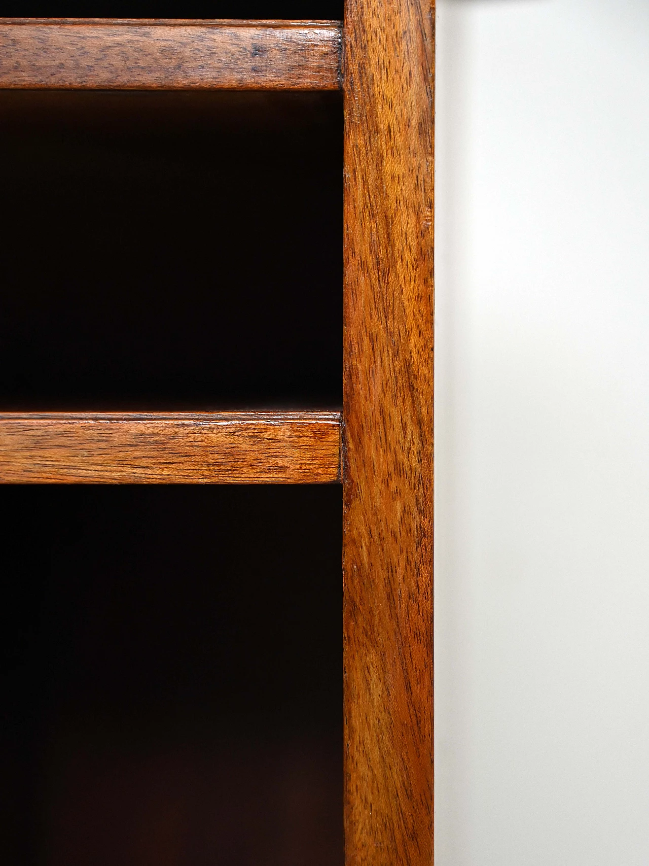 Scandinavian wood cabinet with horizontal and vertical spaces, 1960s 9