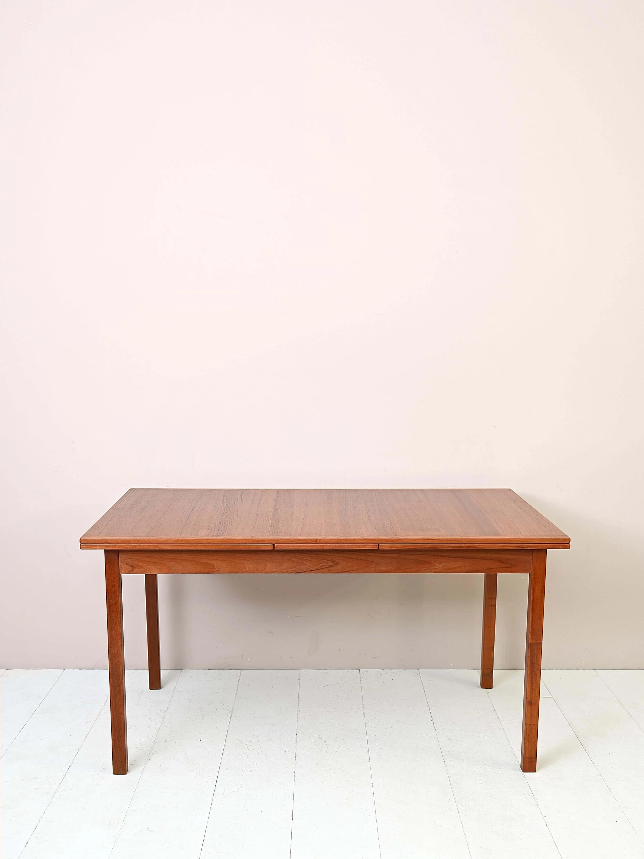 Scandinavian extending teak table, 1960s 2