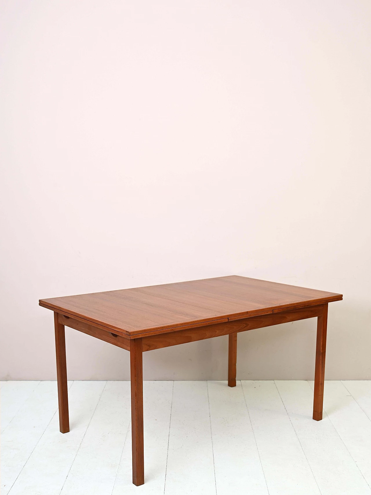 Scandinavian extending teak table, 1960s 4