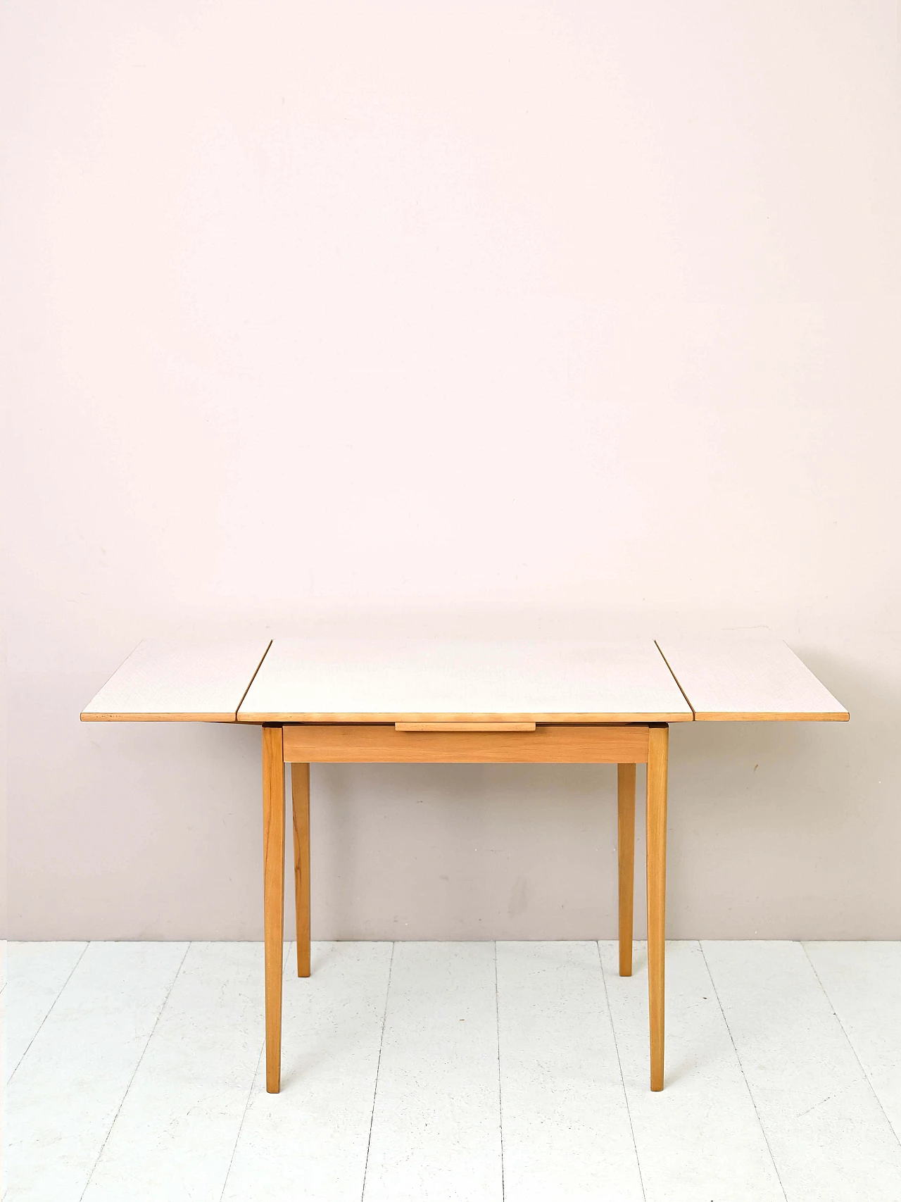 Tavolo allungabile in legno e formica, anni '60 2