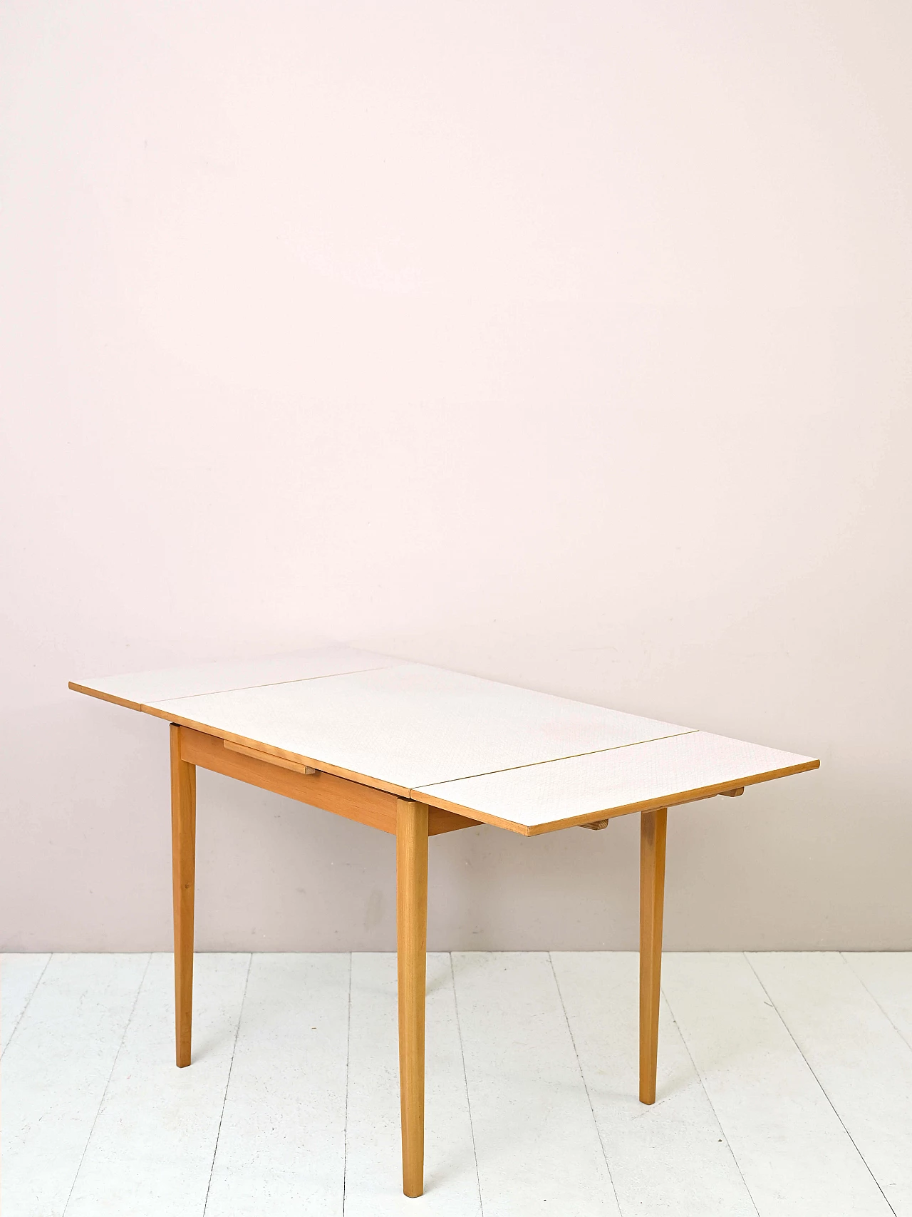 Tavolo allungabile in legno e formica, anni '60 4