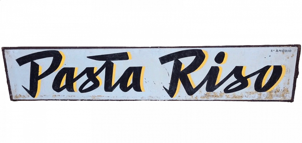Insegna per panetteria Pasta Riso, anni '50 4