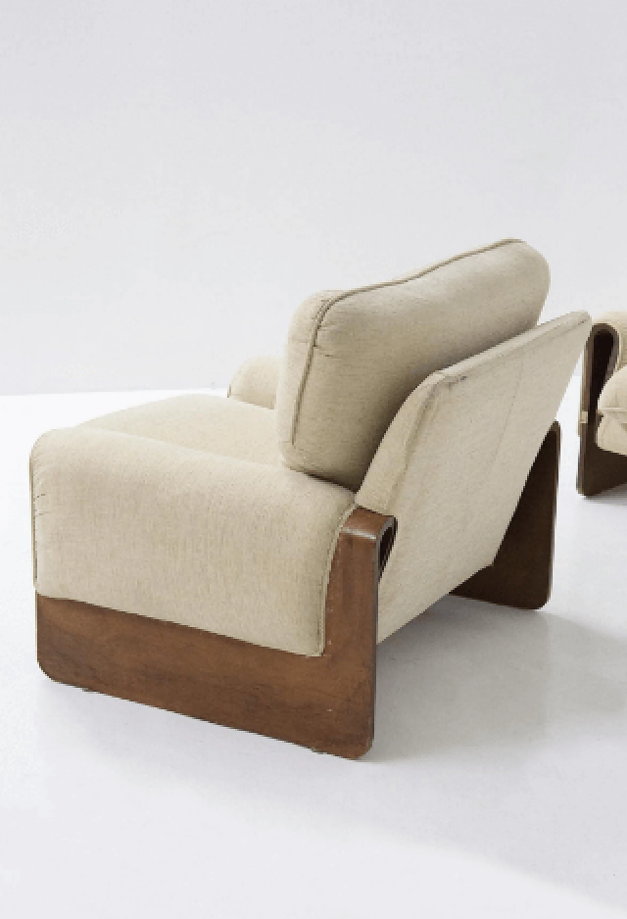 Pair of Sabrina armchairs by Ferdinando Buzzi for Ferruccio Brunati, 1970s 2