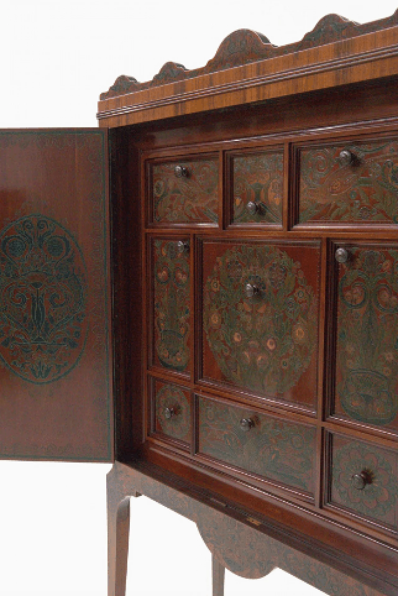 Chinoiserie sideboard by Paolo Buffa for Serafino Arrighi, 1950s 13