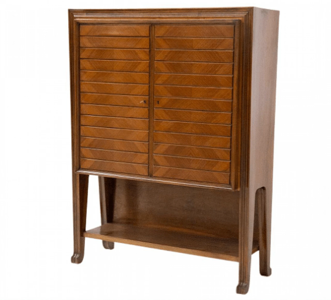 Walnut and maple dresser by Osvaldo Borsani, 1950s 1