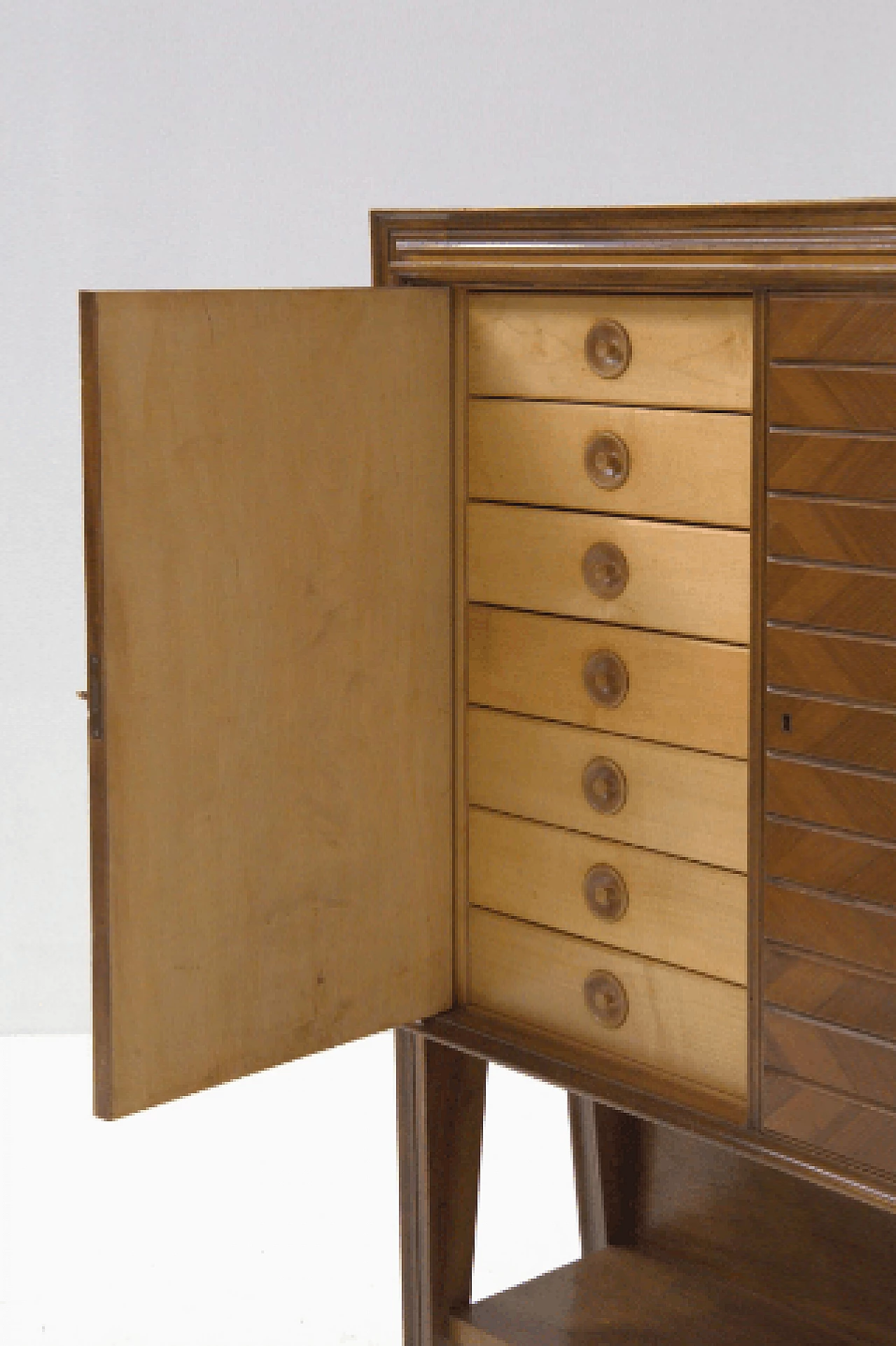 Walnut and maple dresser by Osvaldo Borsani, 1950s 8