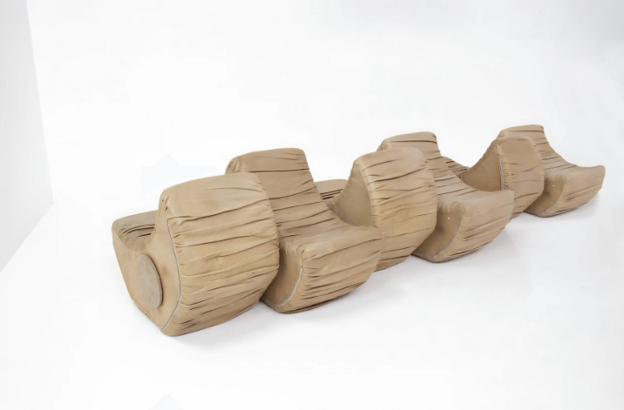 Leather Serpente sofa by Marzio Cecchi, 1960s 3