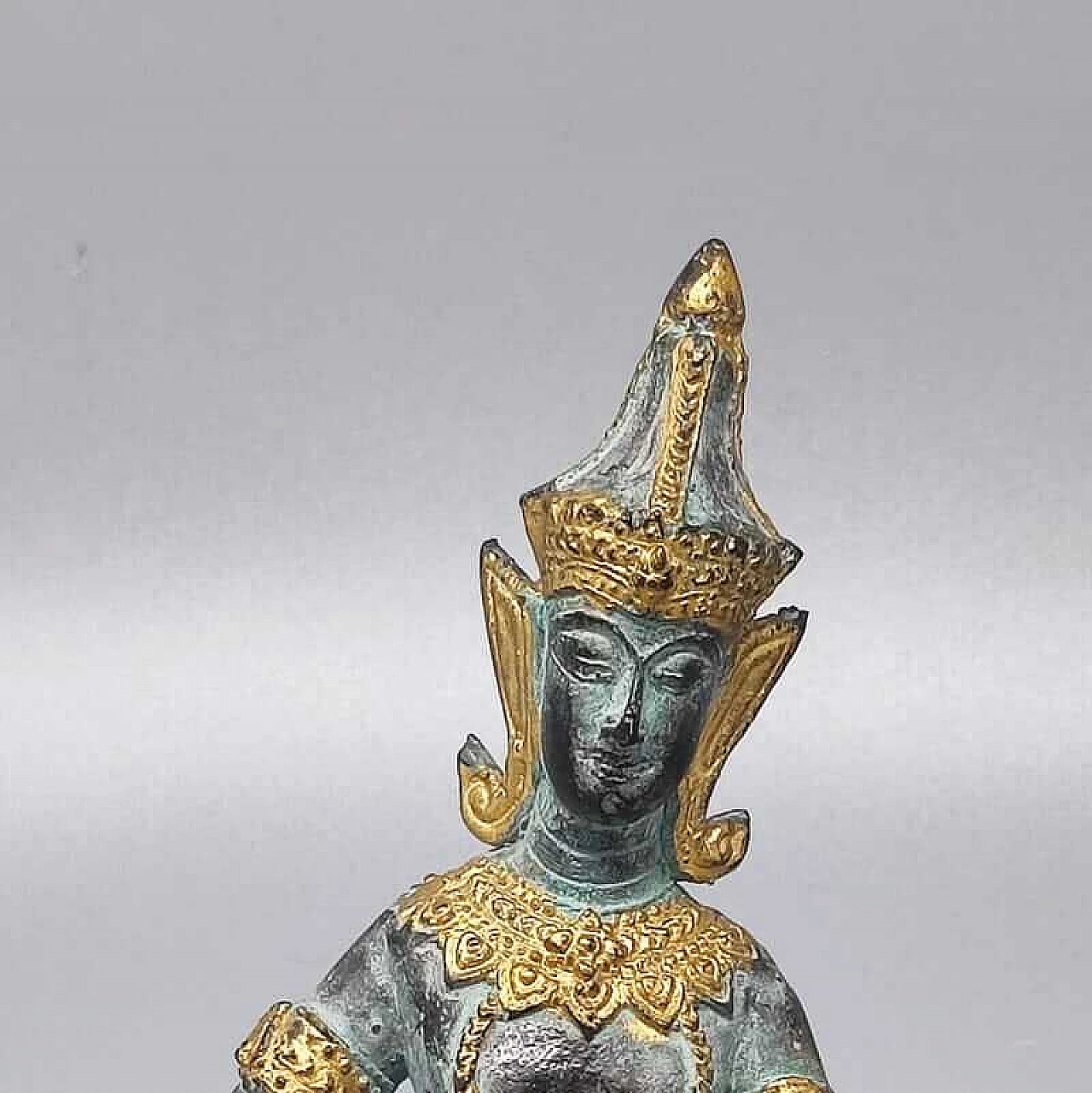 Thai bronze deity sculpture, 1940s 7