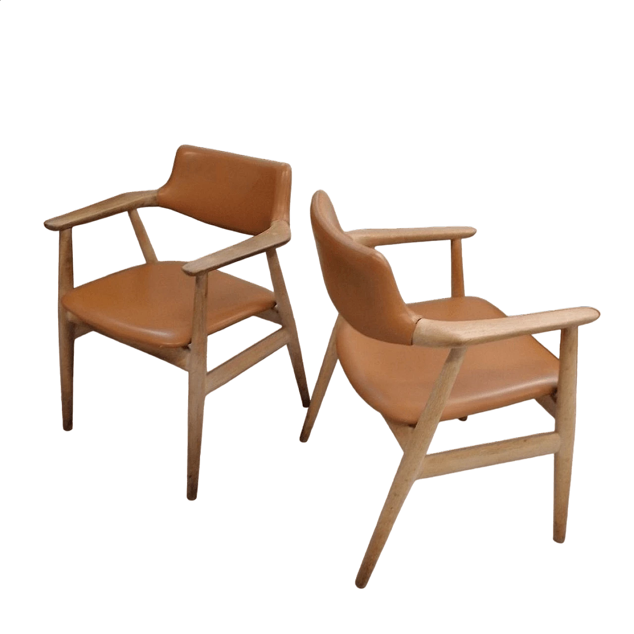 Pair of GM11 armchairs by Svend Åge Eriksen for Glostrup Møbelfabrik, 1960s 5