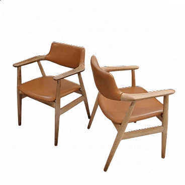 Pair of GM11 armchairs by Svend Åge Eriksen for Glostrup Møbelfabrik, 1960s