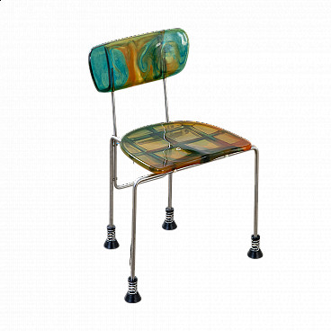 Broadway epoxy resin chair by Gaetano Pesce, 1990s