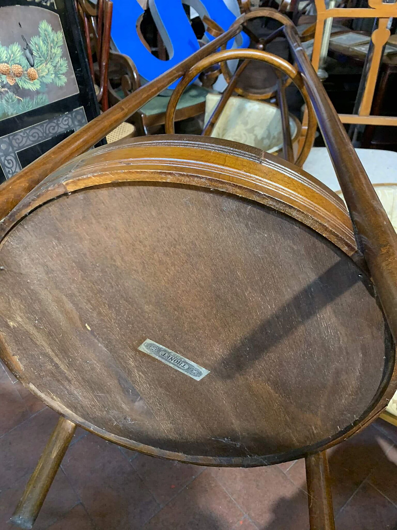 Beech and walnut coat rack by Gebrüder Thonet Vienna GmbH, 19th century 7