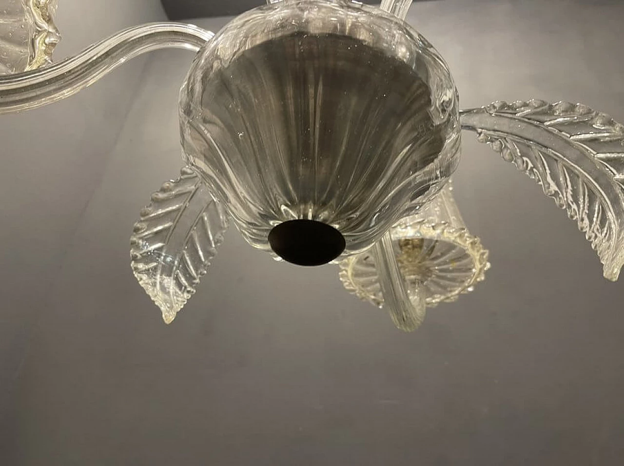 Lampadario in vetro di Murano di Barovier, anni '40 5