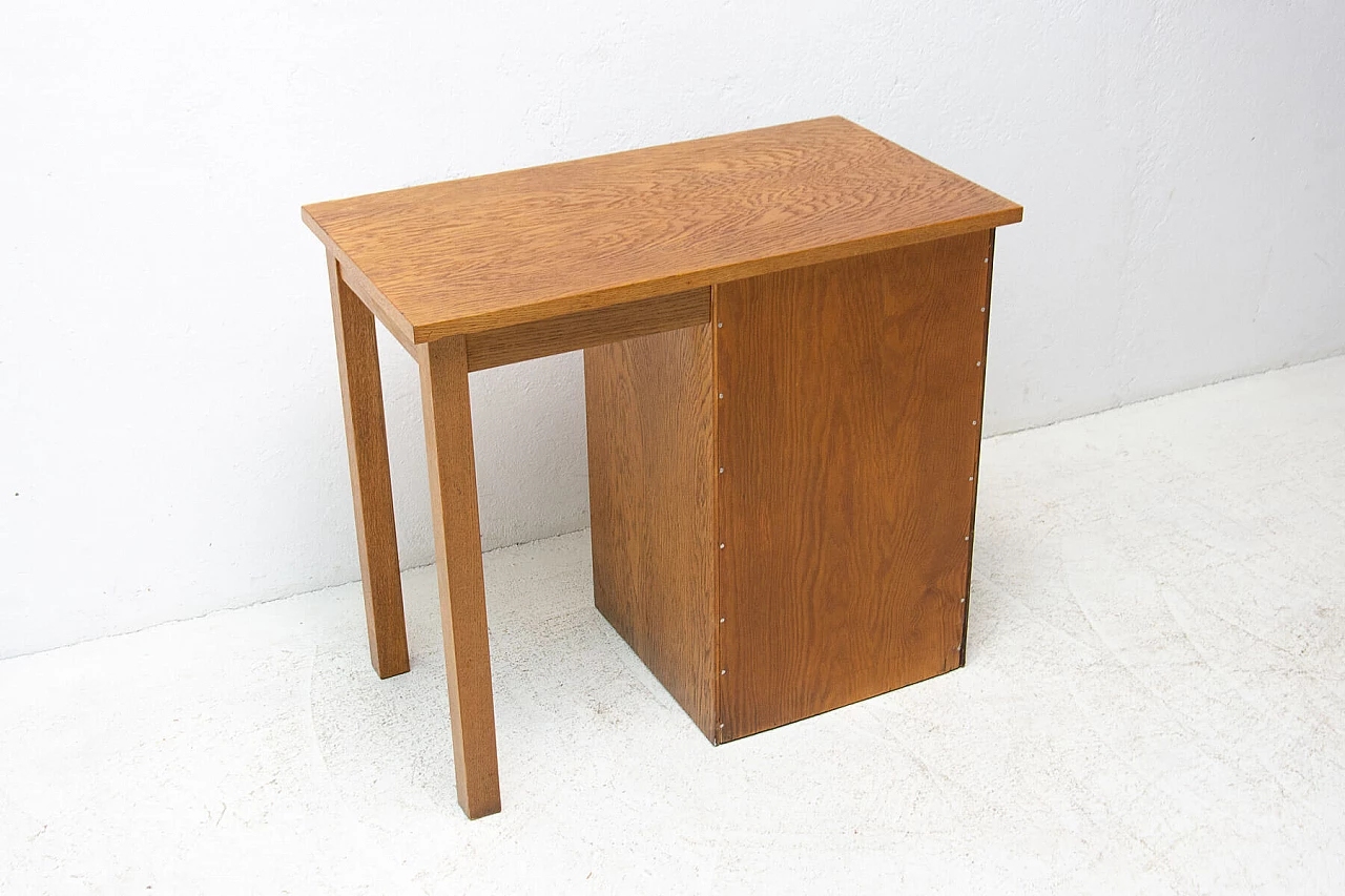 Scrittoio con serranda laterale in faggio e compensato, anni '30 15