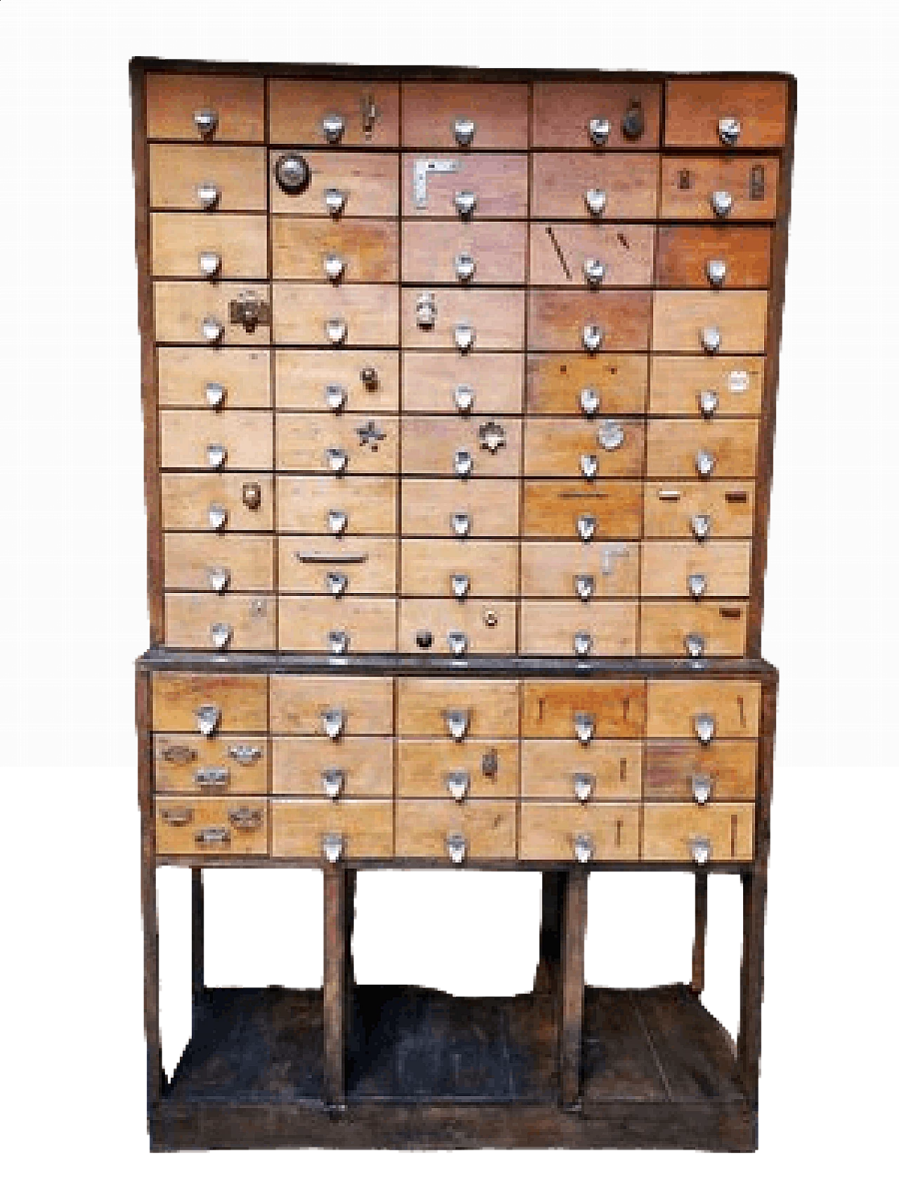 Hardware shop chest of drawers, 1950s 7