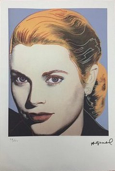 Andy Warhol, Grace Kelly, silkscreen print, 1990s