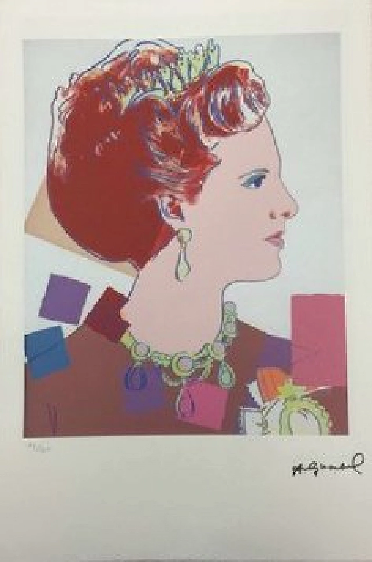 Andy Warhol, Queen Margrethe II of Denmark, silkscreen print, 1990s 12