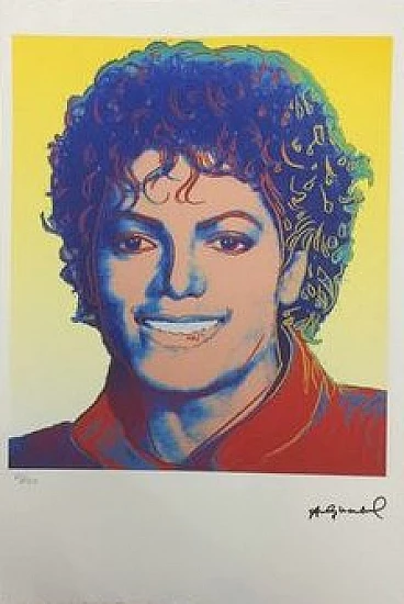 Andy Warhol, Michael Jackson, silkscreen, 1990s