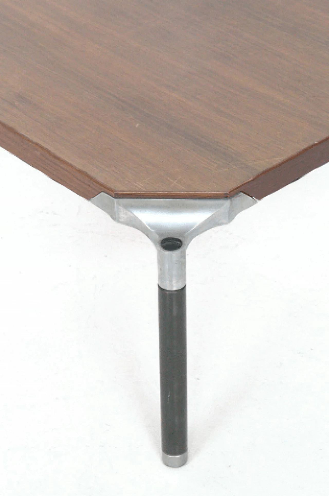 Metal and wood coffee table by Ico Parisi for MIM Roma, 1970s 6