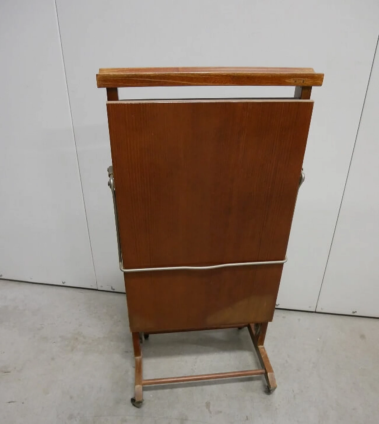 Wooden valet with trouser press, 1970s 1