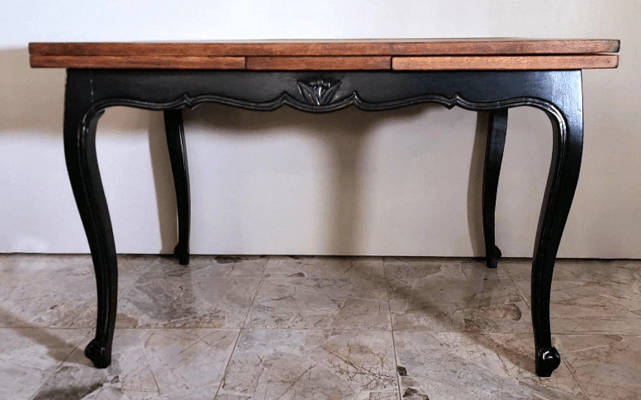 Provençal style extendable oak table, early 20th century 3