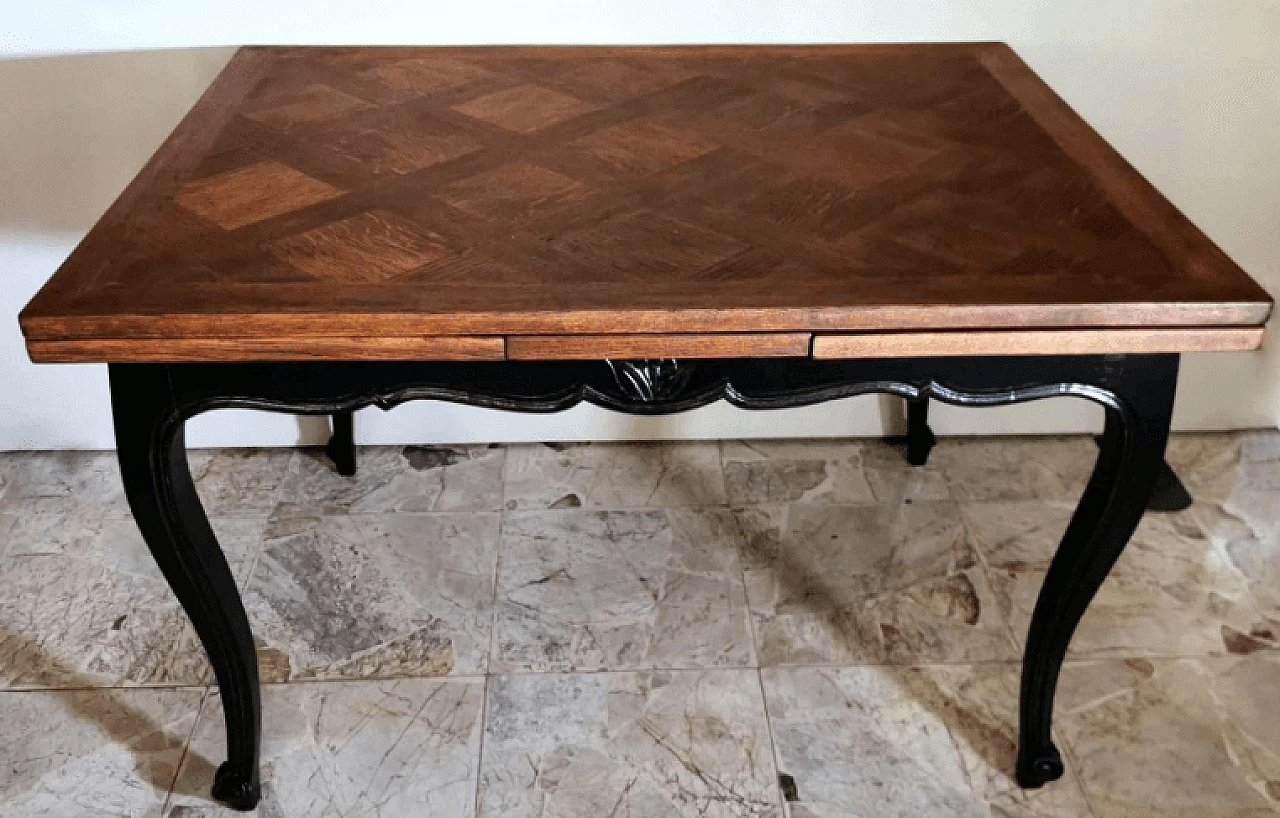 Provençal style extendable oak table, early 20th century 4
