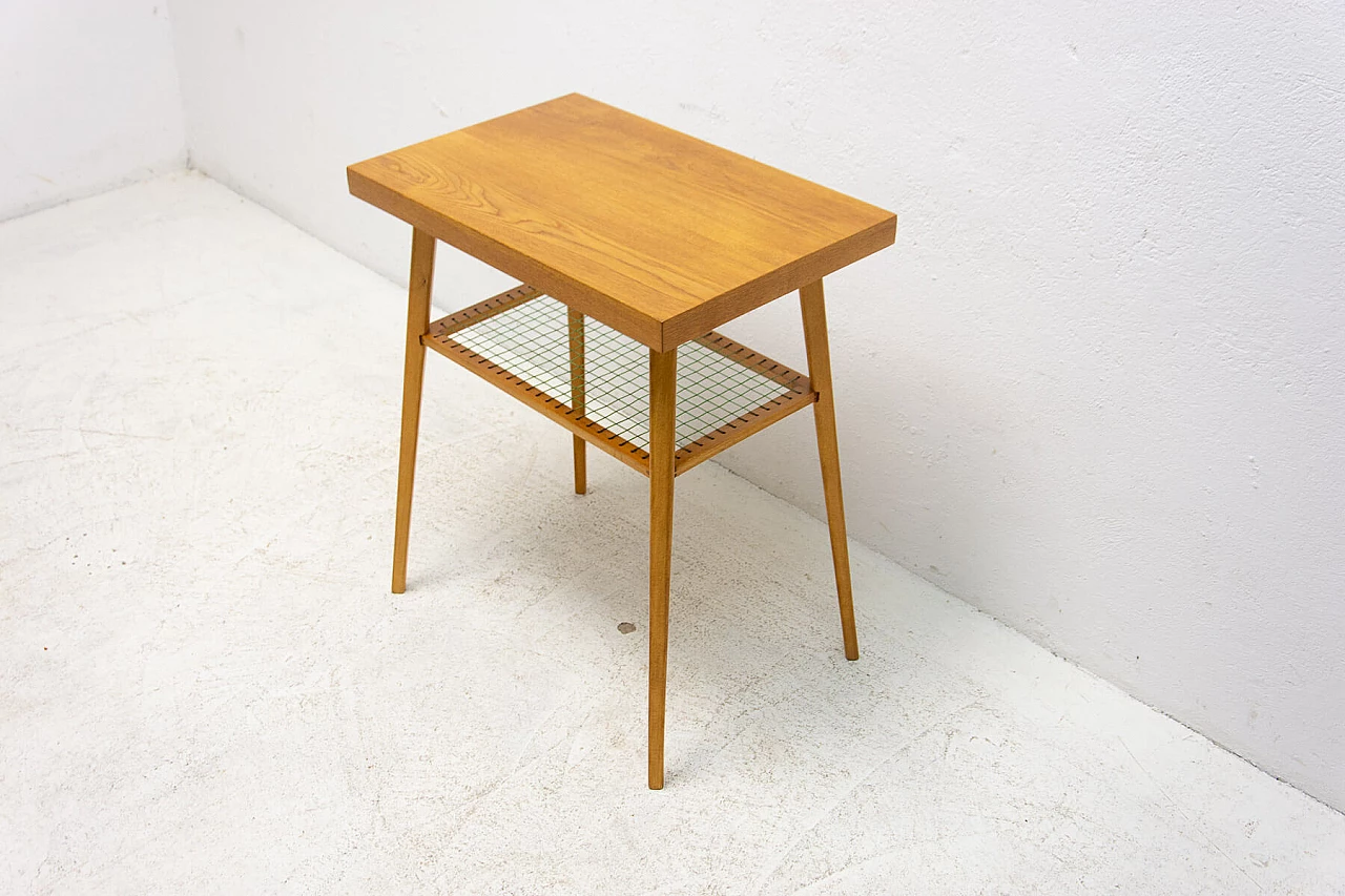 Oak coffee table for Drevopodnik Holesov, 1970s 6