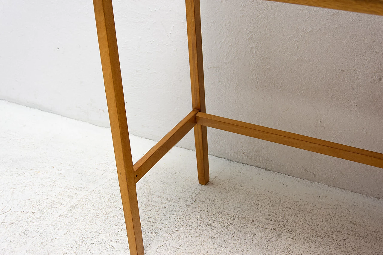 Scrivania in faggio con quattro cassetti per Hikor Písek, anni '80 12