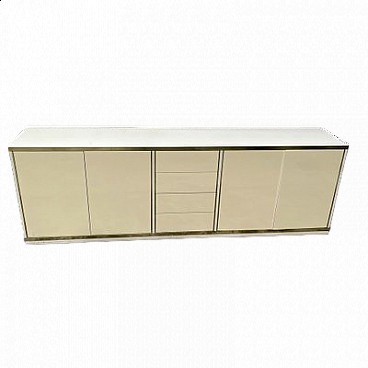 Brass and laminate cabinet, 1980s