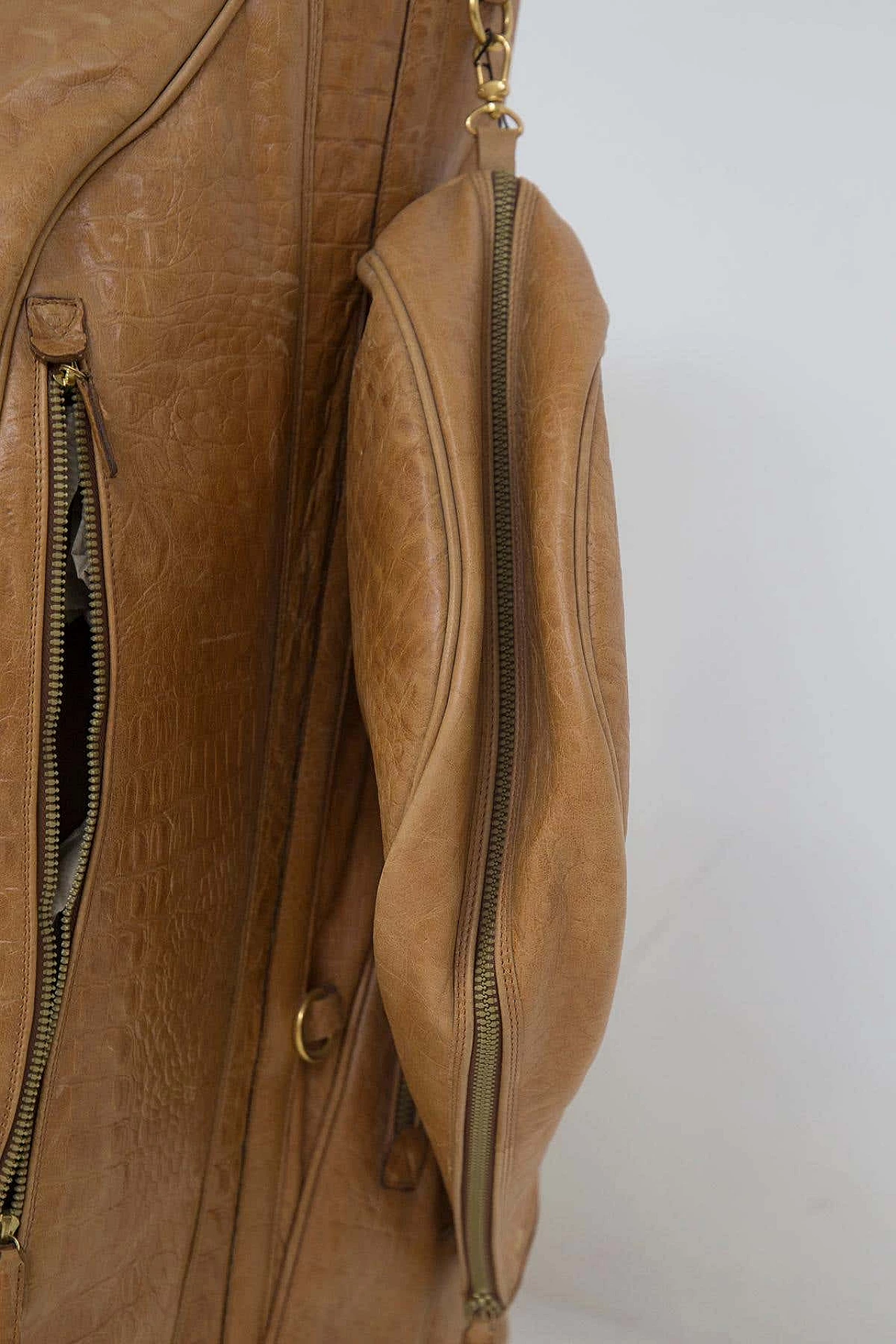 Borsa da golf in finta pelle di rettile, anni '70 6