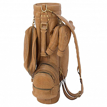 Faux reptile leather golf bag, 1970s