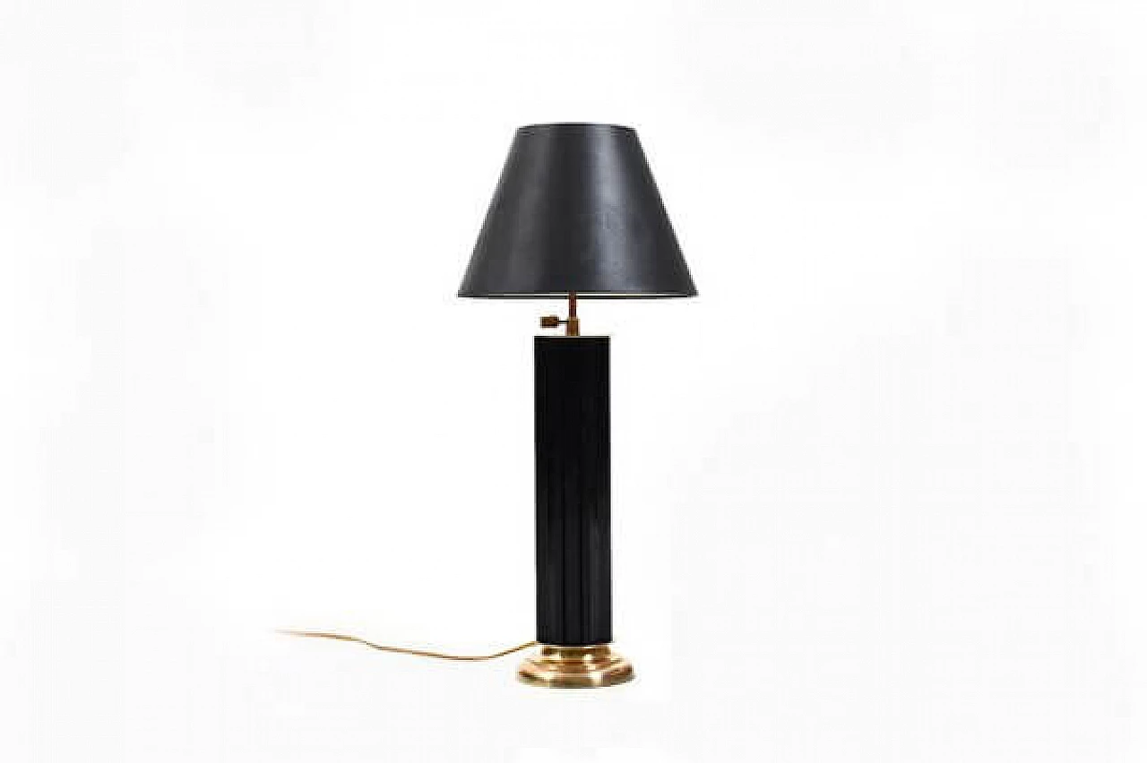 Lampada da tavolo danese in bachelite e ottone, anni '30 1