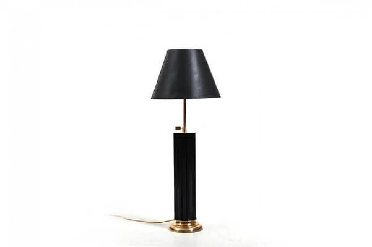 Lampada da tavolo danese in bachelite e ottone, anni '30 2